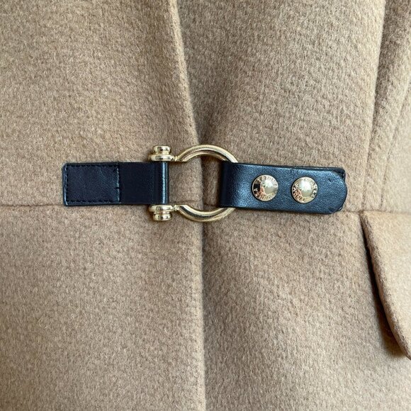 Sz 6 Ivanka Trump Camel Wool Blend Belted Coat - Picture 7 of 15